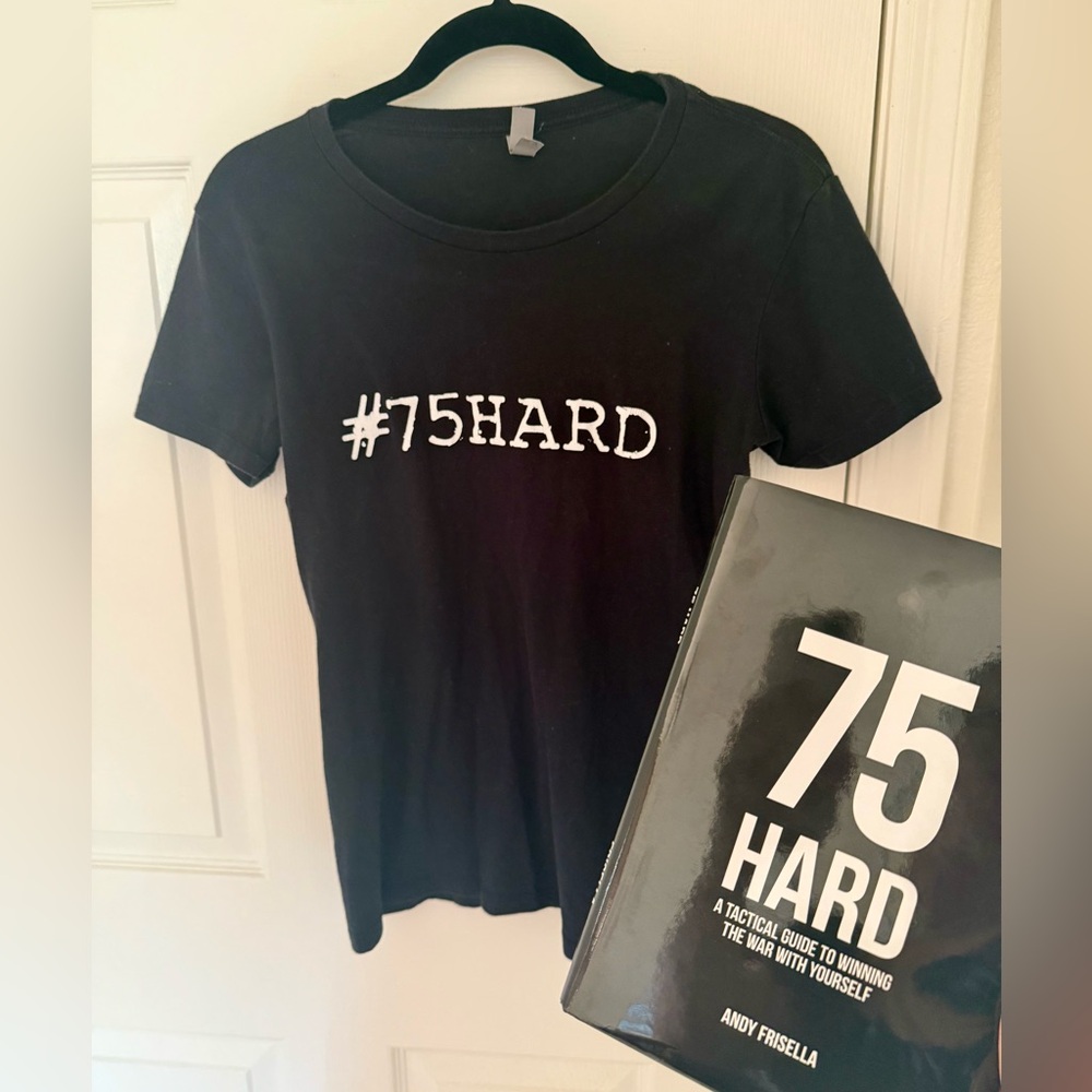 75 Hard shirt and book bundle